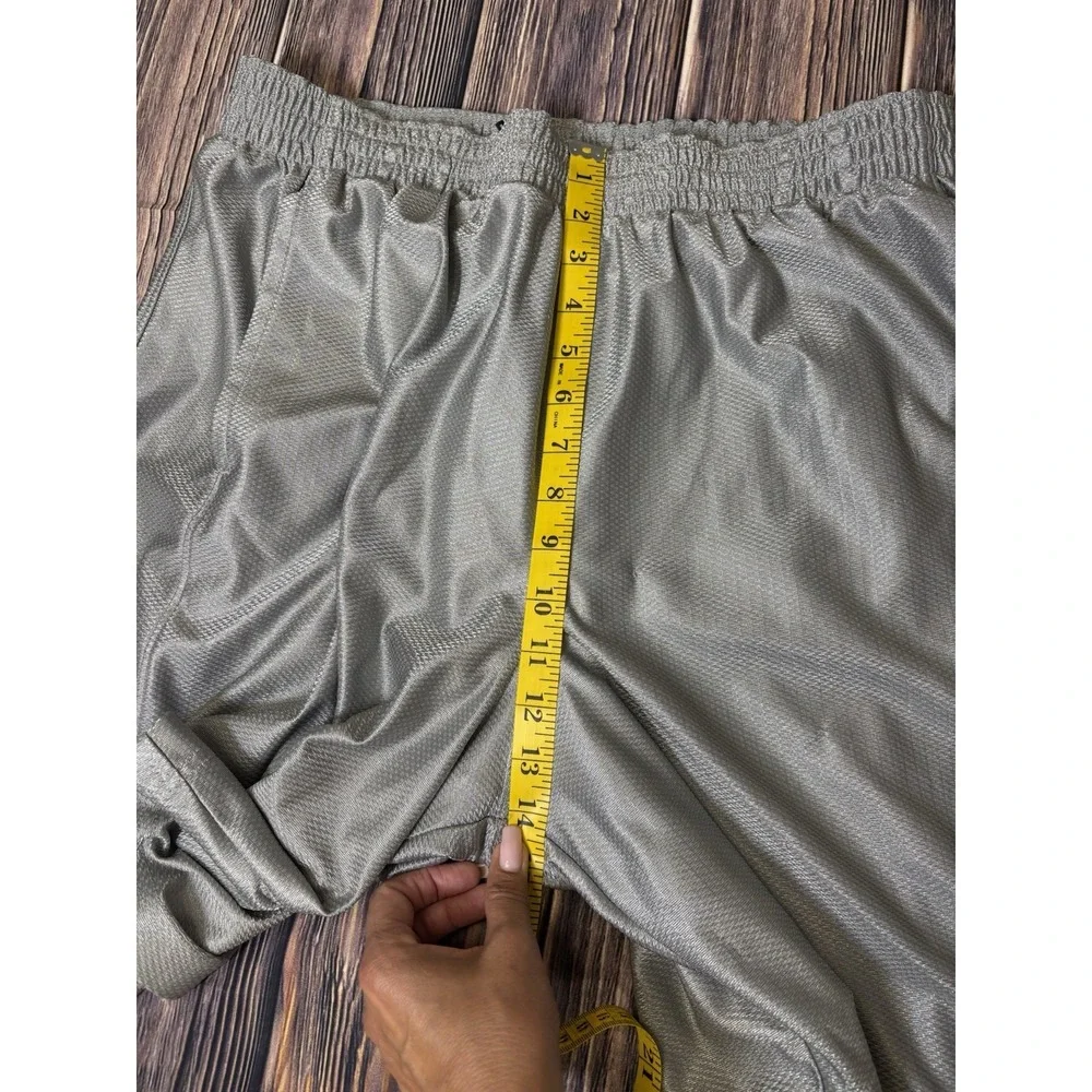 NIKE MENS GRAY BASKETBALL SHORTS SIZE XL 480400-070 GRAY POCKETS LINED
